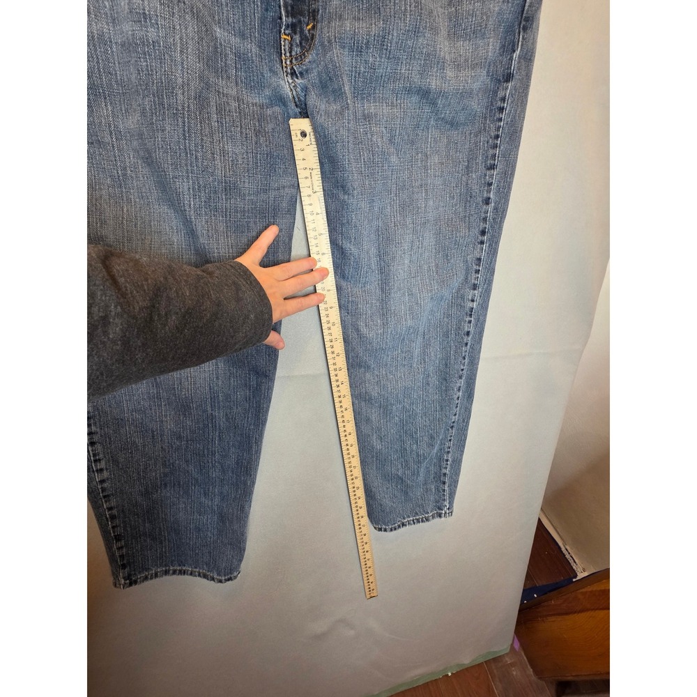 Levis 550 Relaxed Fit Mens Jeans Medium Wash Blue Denim 42x29 Cotton Pants - Picture 3 of 7